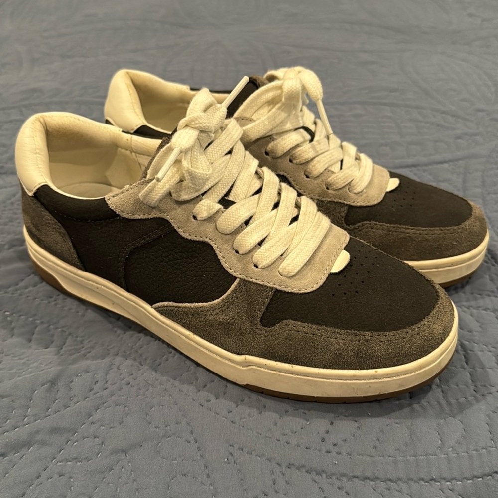 MADEWELL Court Sneakers in Gray Suede